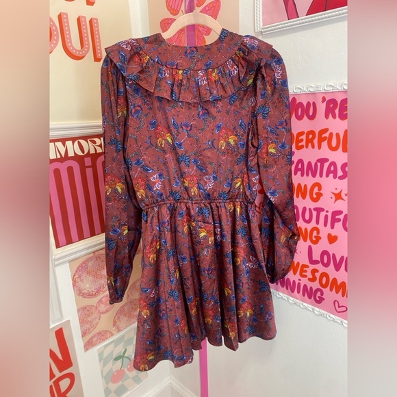 NWT HUTCH Hutch Tara Floral Satin Minidress - Picture 9 of 11